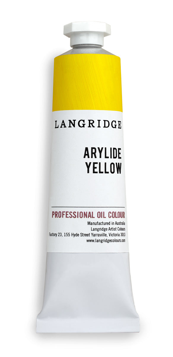 langridge oil paint - arylide yellow - 40ml