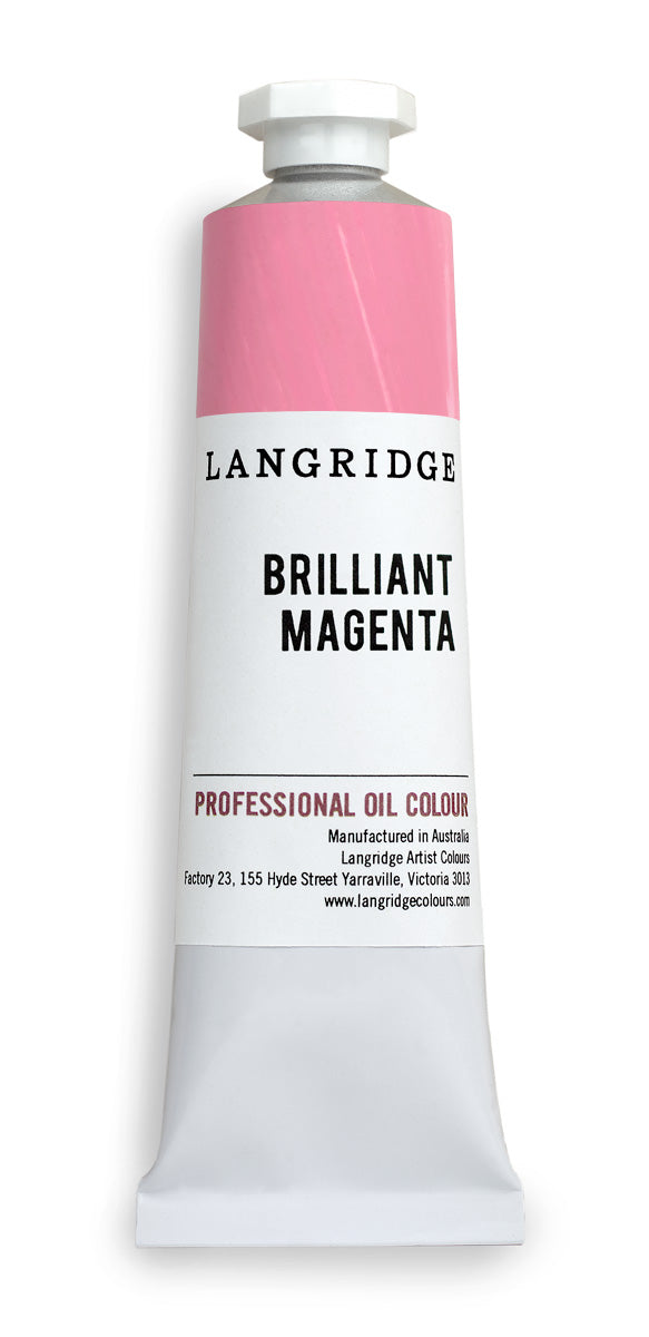 langridge oil paint - brilliant magenta - 40 ml