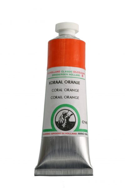 Old Holland oil paint - coral orange - 40ml