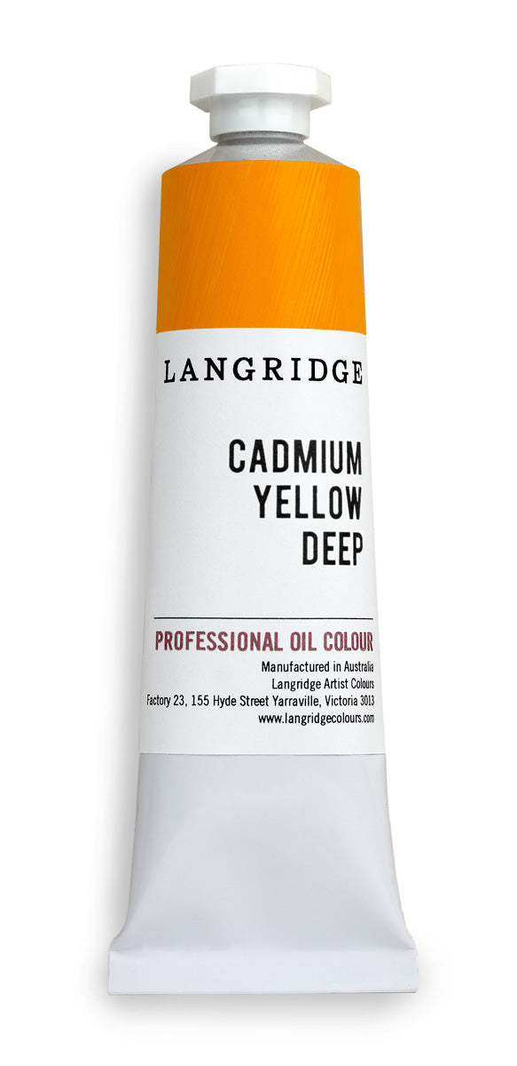 langridge oil paint - cadmium yellow deep - 40ml