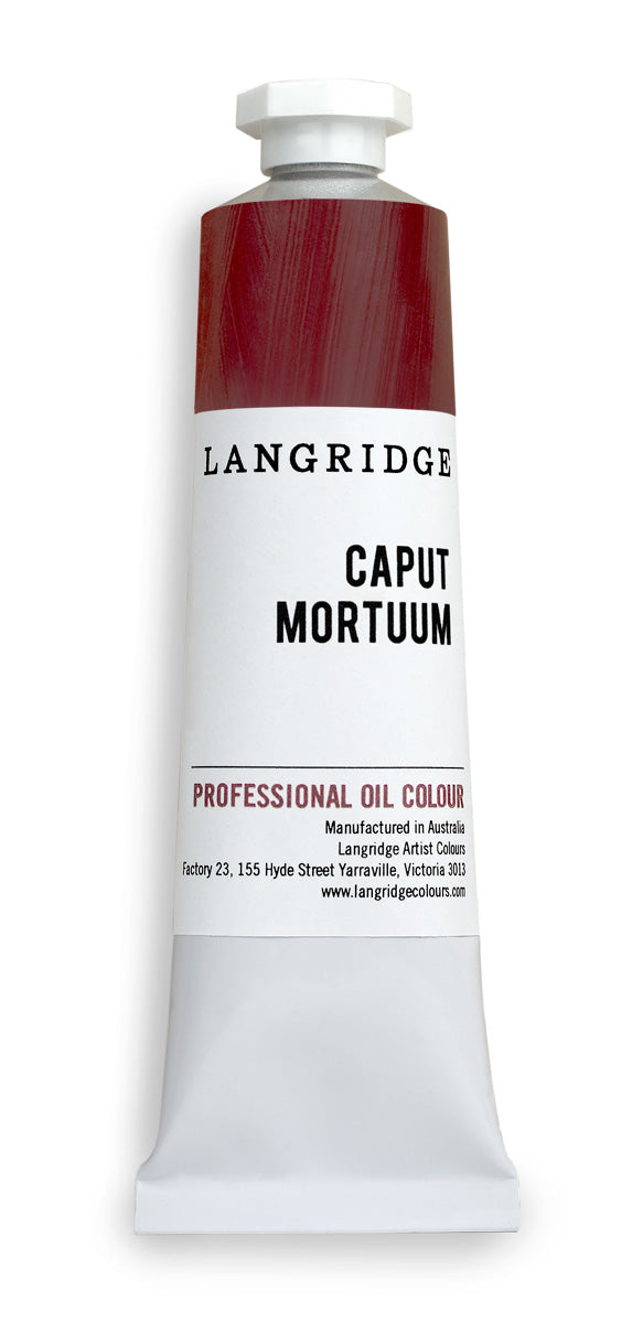 langridge oil paint - caput mortuum - 40ml