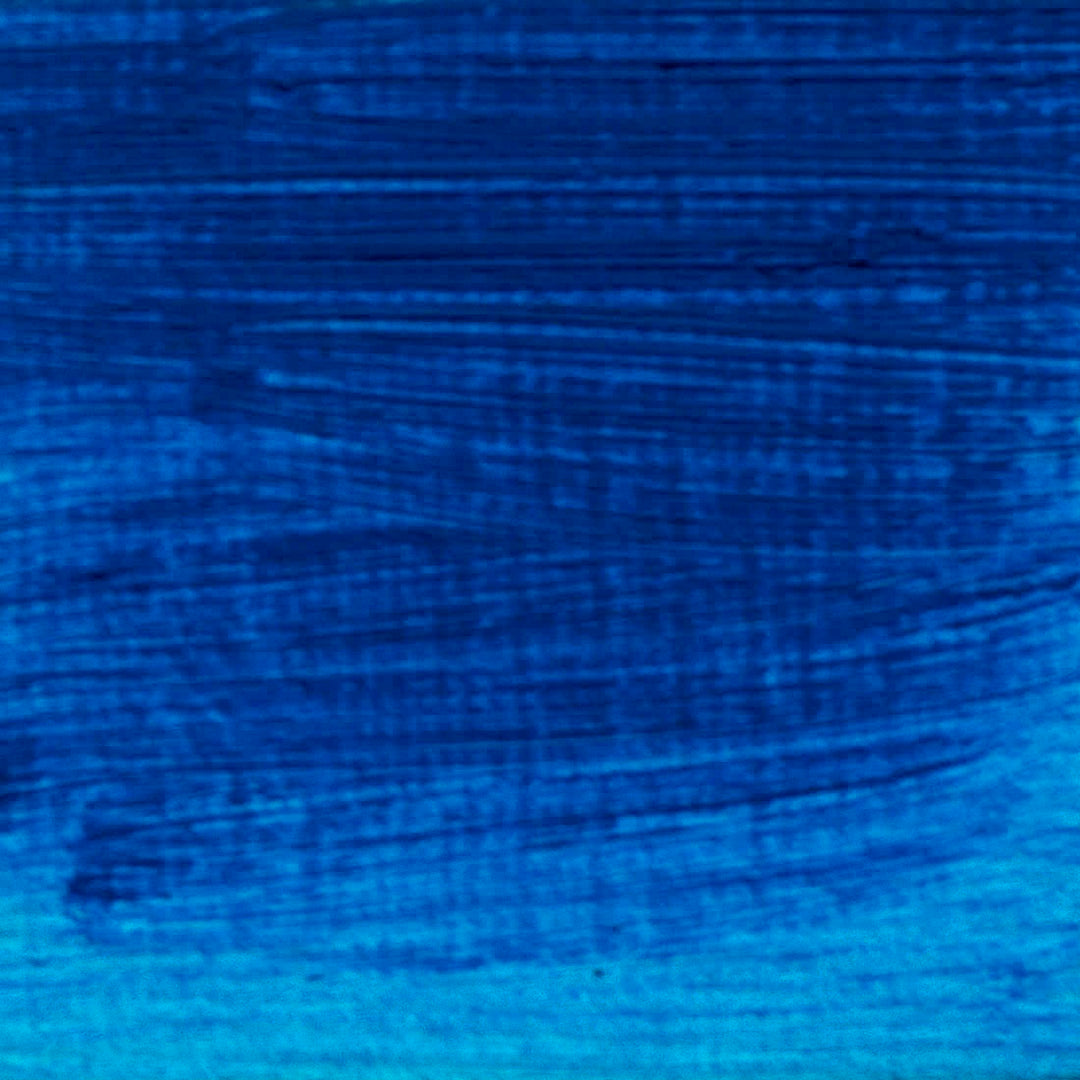 langridge oil colour - colbalt blue colour swatch
