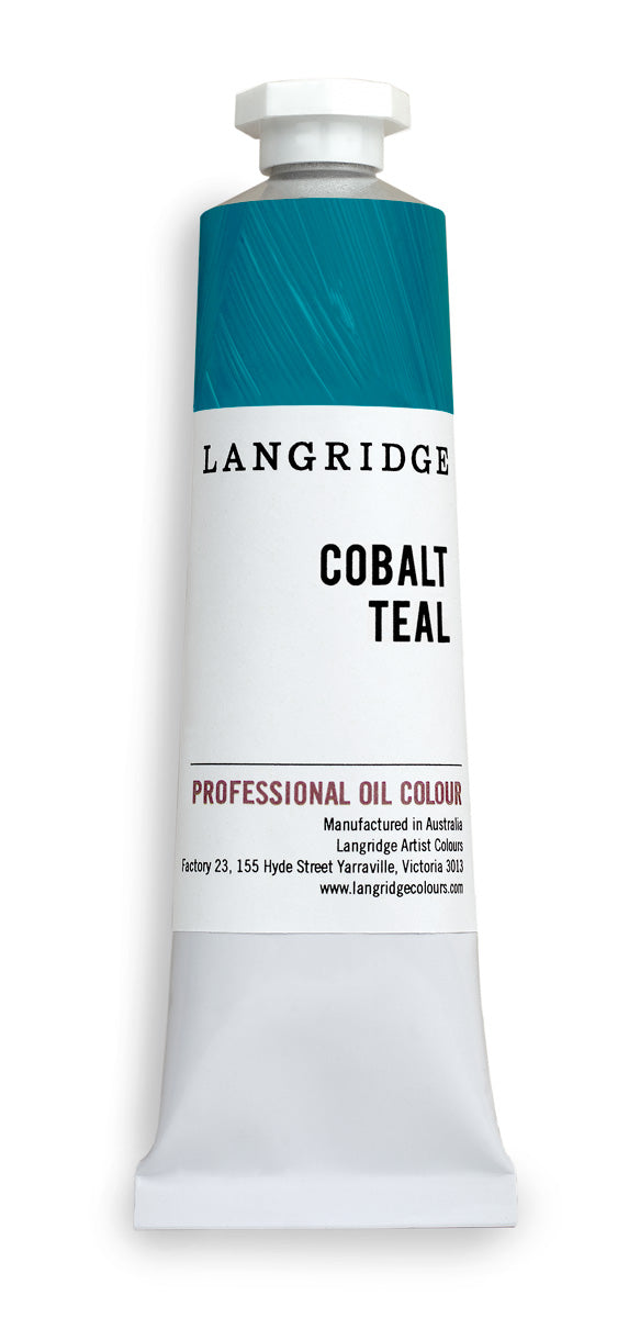 langridge oil paint cobalt teal - 40 ml
