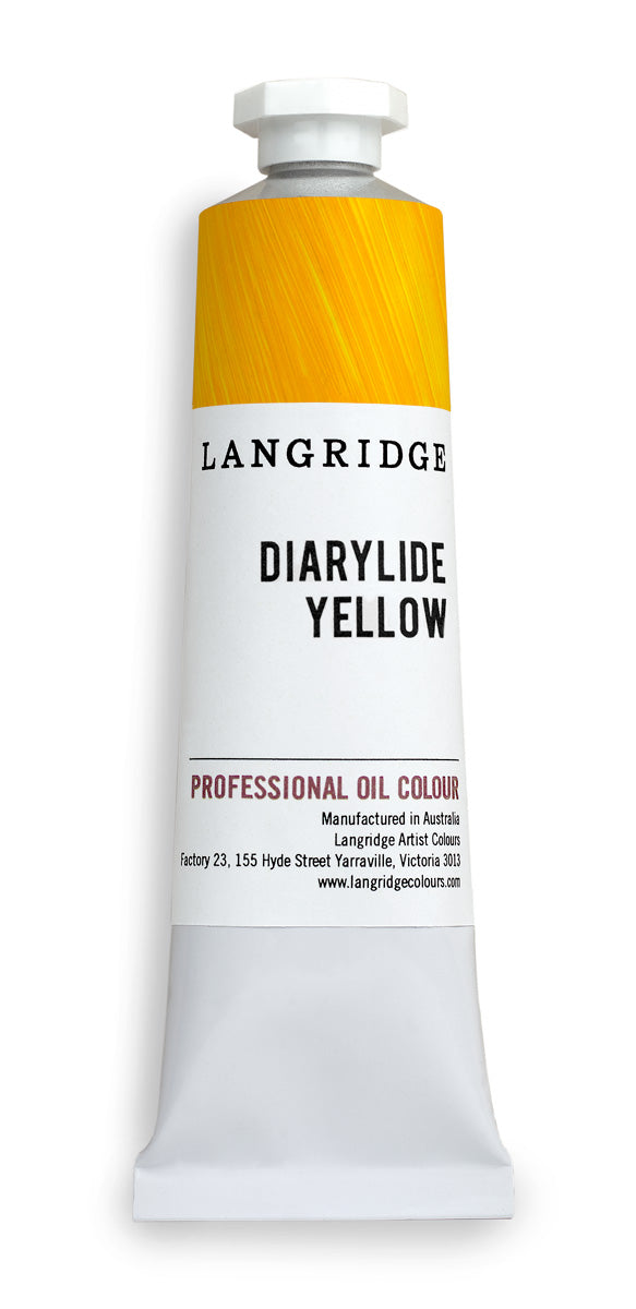 langridge oil paint - diarylide yellow - 40ml