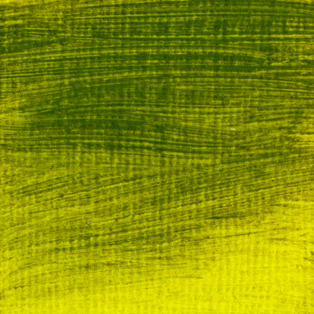 langridge oil colour - green gold colour swatch