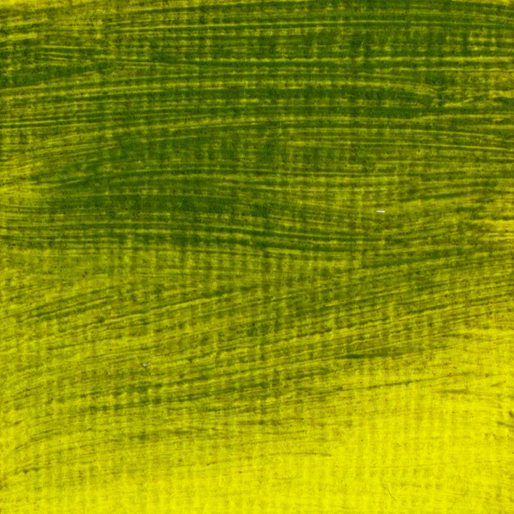 langridge oil colour - green gold colour swatch