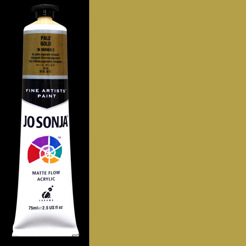 Jo Sonja Acrylic Paint - Pale Gold - 75ml - Series 2