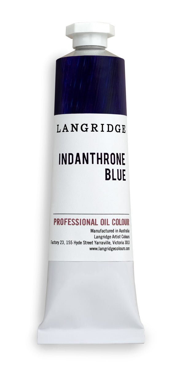 Langridge Indanthrone blue oil paint