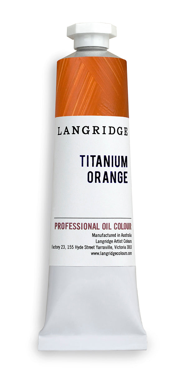 Langridge Titanium Orange oil paint