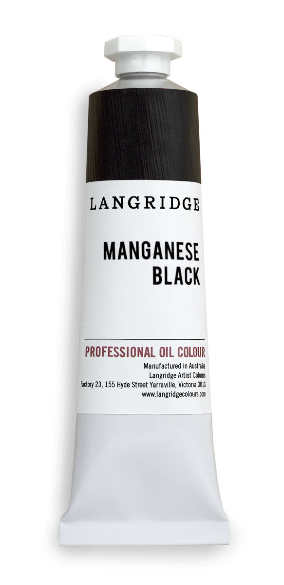 Langridge Manganese Black oil paint - 40ml