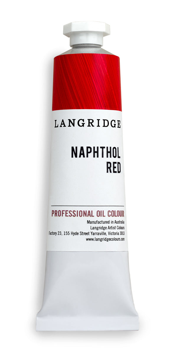 langridge oil paint naphthol red - 40 ml