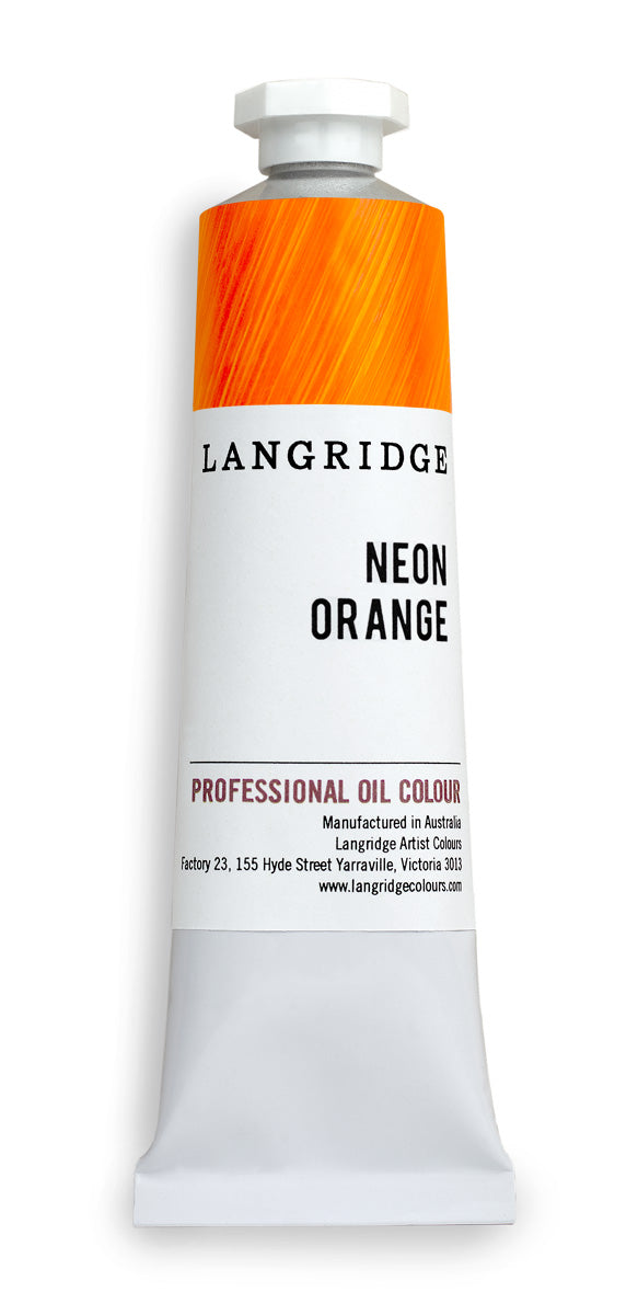 langridge oil paint - neon orange - 40ml
