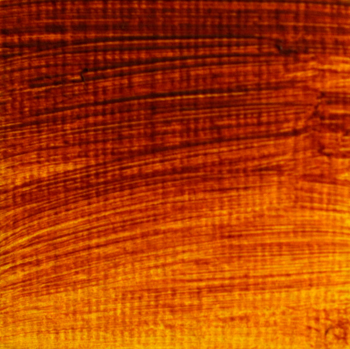 langridge oil colour - nickel azo red gold colour swatch