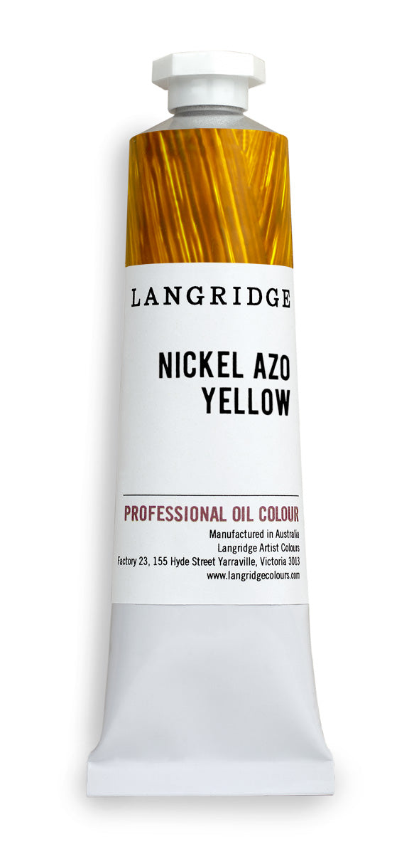 langridge oil paint - nickel azo yellow - 40ml