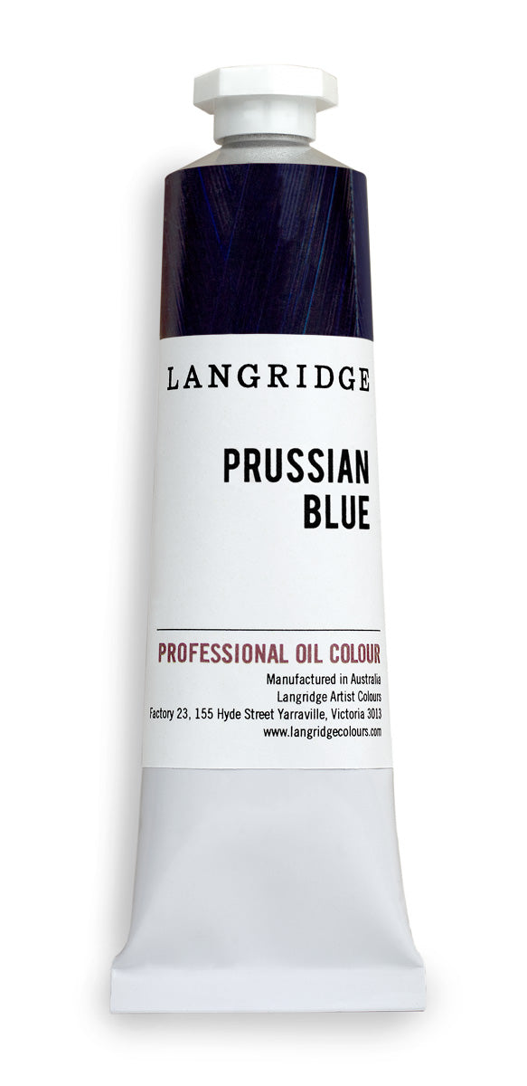 Langridge oil paint - prussian blue - 40ml