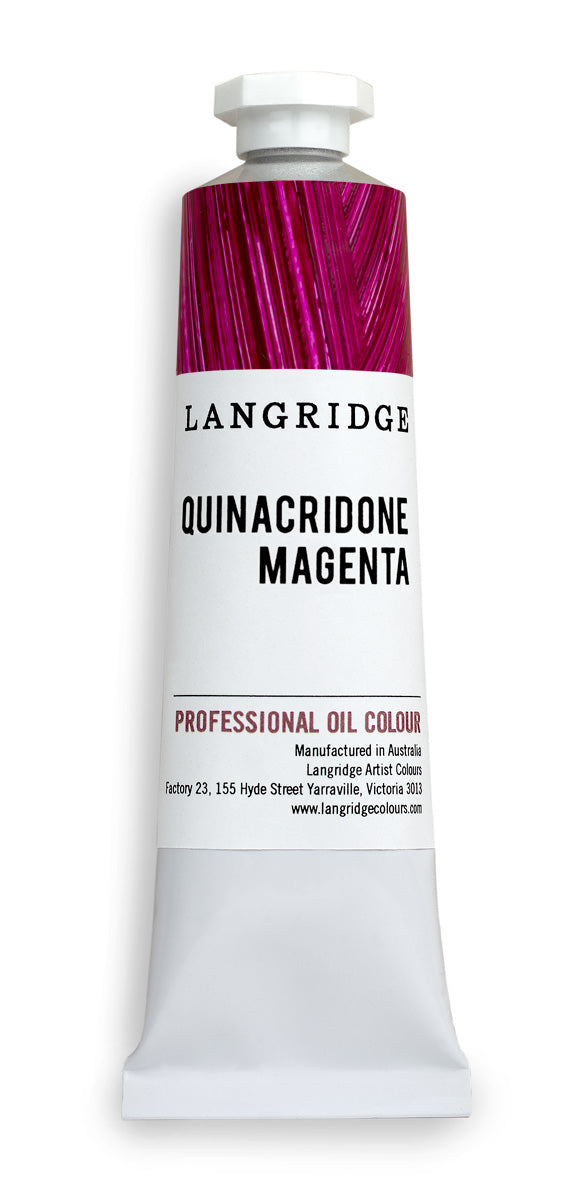 langridge oil paint quinacridone magenta - 40ml