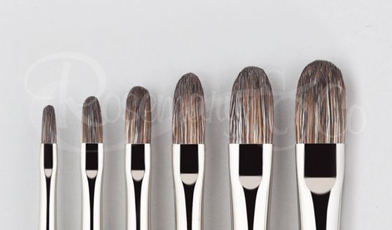 Rosemary & Co handmade brush ebony filbert - Size 1