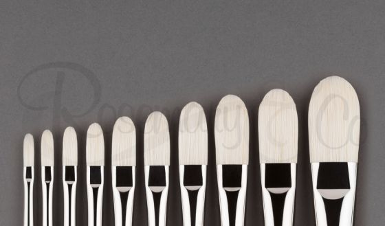 Rosemary & Co Filbert Series 2045 handmade brush - Size 4