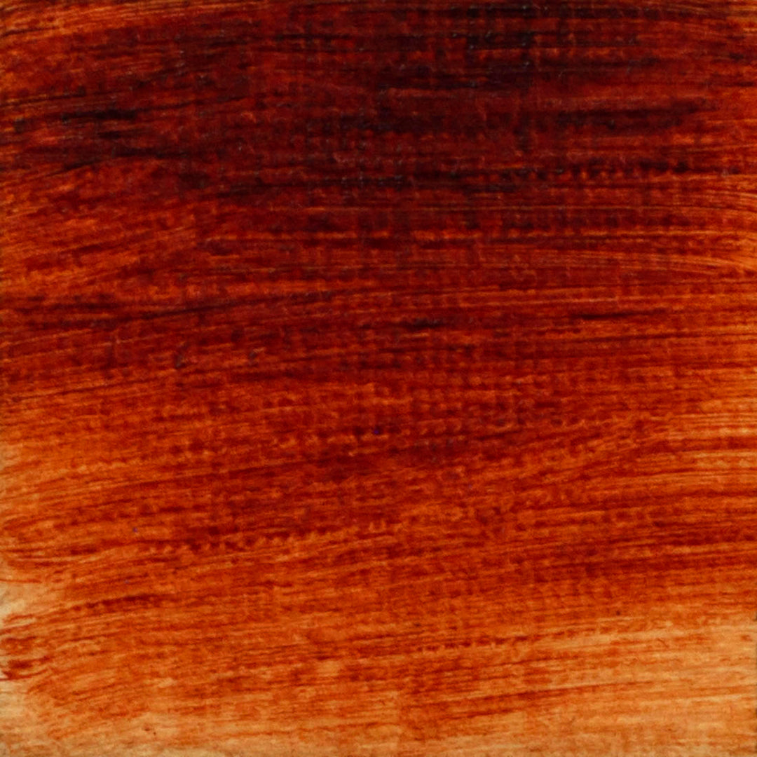 langridge oil colour - transparent red oxide colour swatch