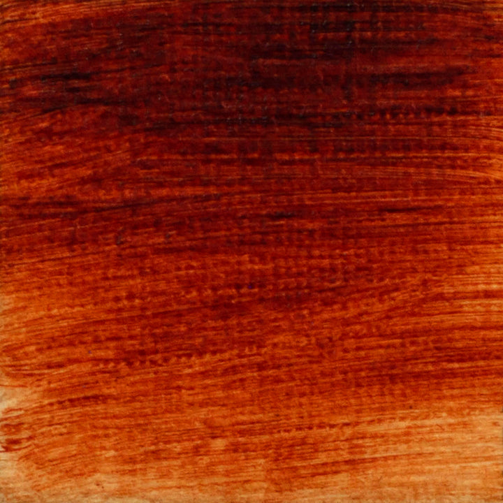 langridge oil colour - transparent red oxide colour swatch