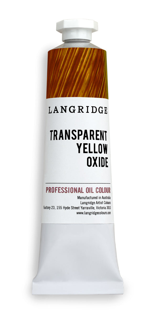 langridge oil paint - transparent yellow oxide- 40ml