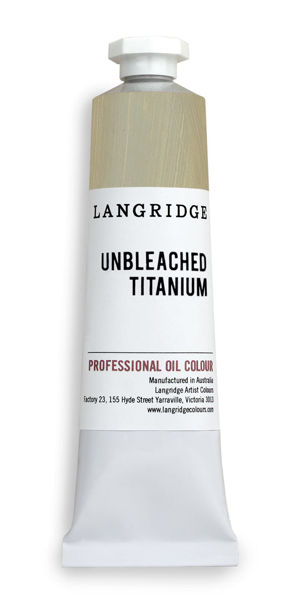 Langridge oil paint - unbleached titanium - 40ml