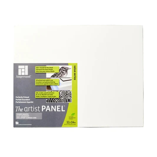 Ampersand The Artist Panel 11 x 14 inc - great for oils, acrylics, multi media and smooth surface for detail work