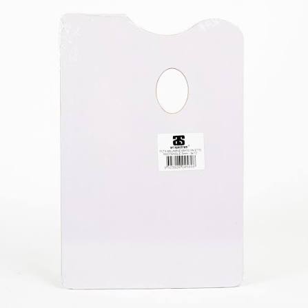 White melamine palette rectangle for oil and acrylic painting - 12 x 16