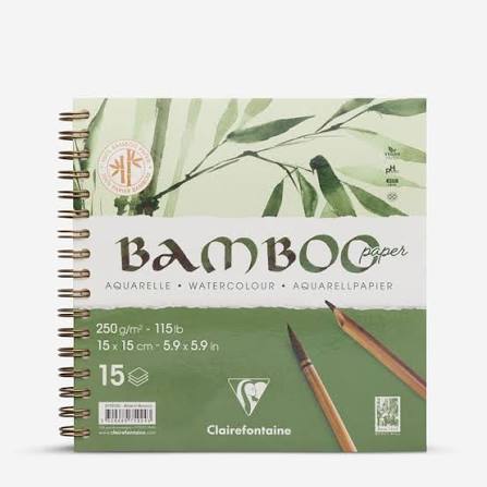 Clairefontaine Bambook watercolour - 250gsm- 15 x 15 cm
