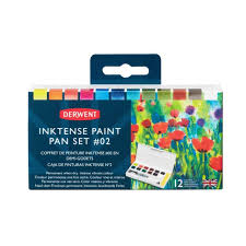 Derwent Inktense Paint pan set #02 watercolour set - Duthy Street Art Supplies