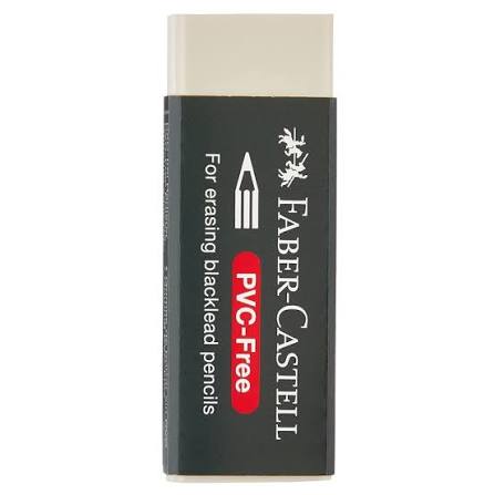 A Faber-Castell PVC-Free eraser