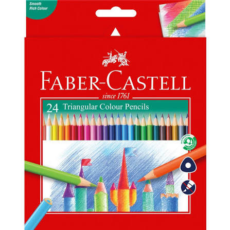 Faber-castell Triangular Colour Pencils24 set