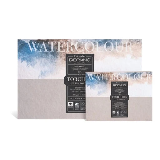 Fabriano Watercolour Torchon Paper Pad - 12 sheets 270gsm - A5