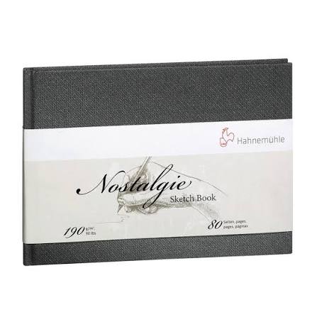 Hahnemuhle Nostalgie Sketch Book 190gsm and 80 pages - Duthy Street Art 
Supplies