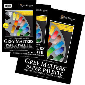 Grey matters disposable palette by Jack Richeson & co - 9' x 12'