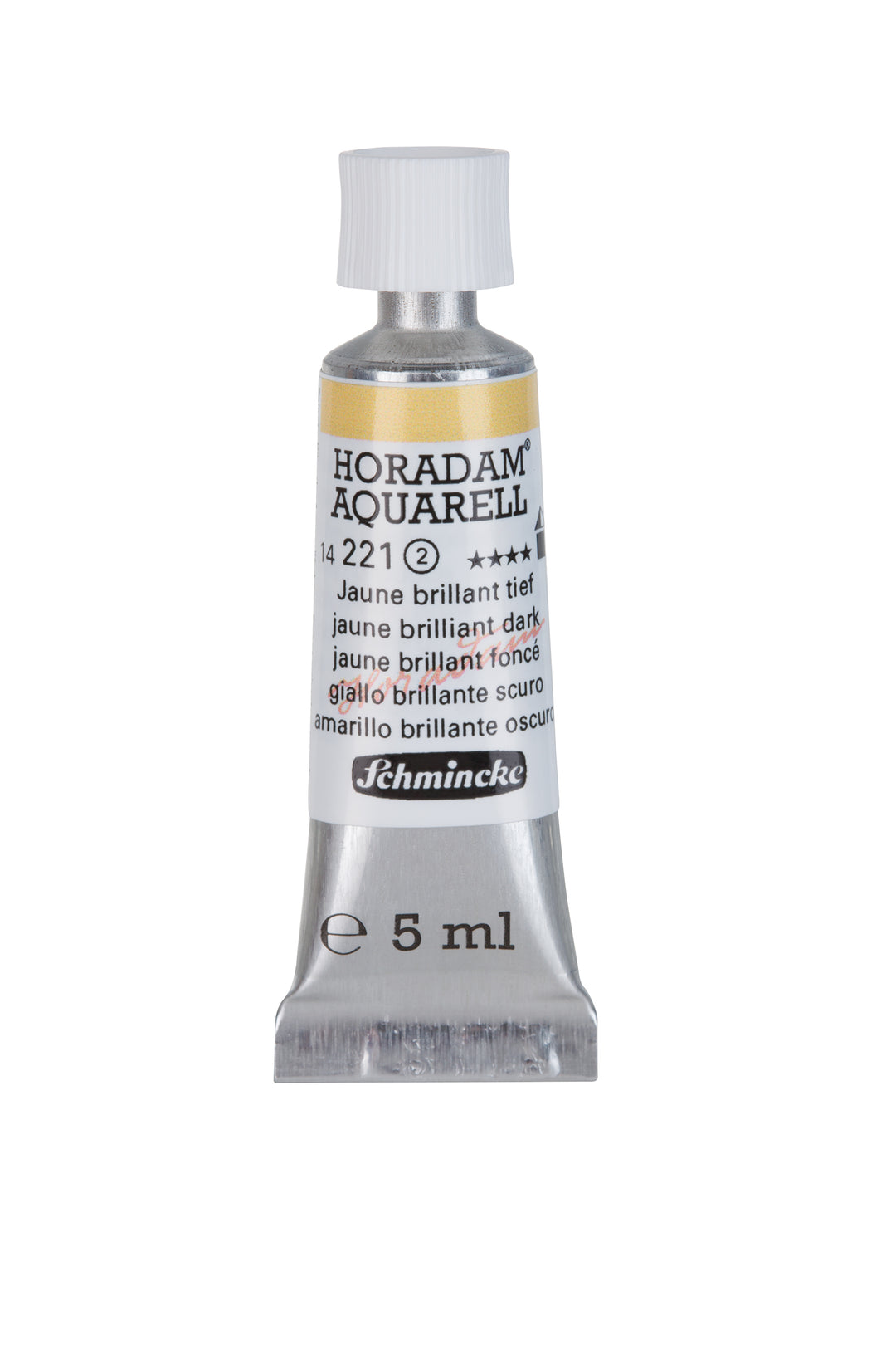 Schmincke Horadam Aquarell watercolor paint tube - Jaune Brilliant Dark - 5ml
