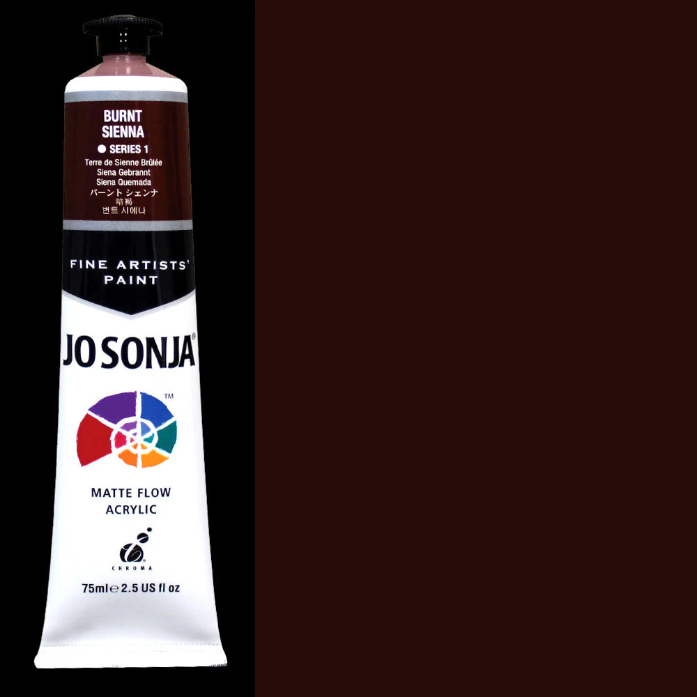 Jo Sonja Acrylic Paint - Burnt Sienna Series 1
