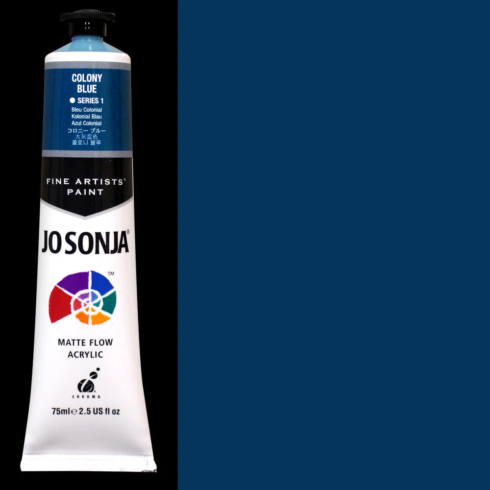 Jo Sonja Acrylic Paint colony Blue - Series 1 75ml - Duthy Street Art Supplies
