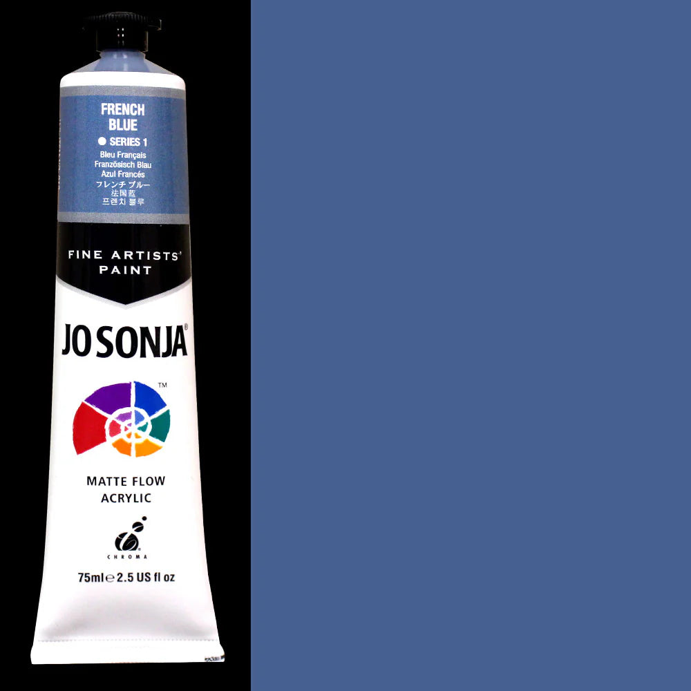 Jo Sonja Acrylic Paint French Blue 75ml Series 1 - Duthy Street Art Supplies