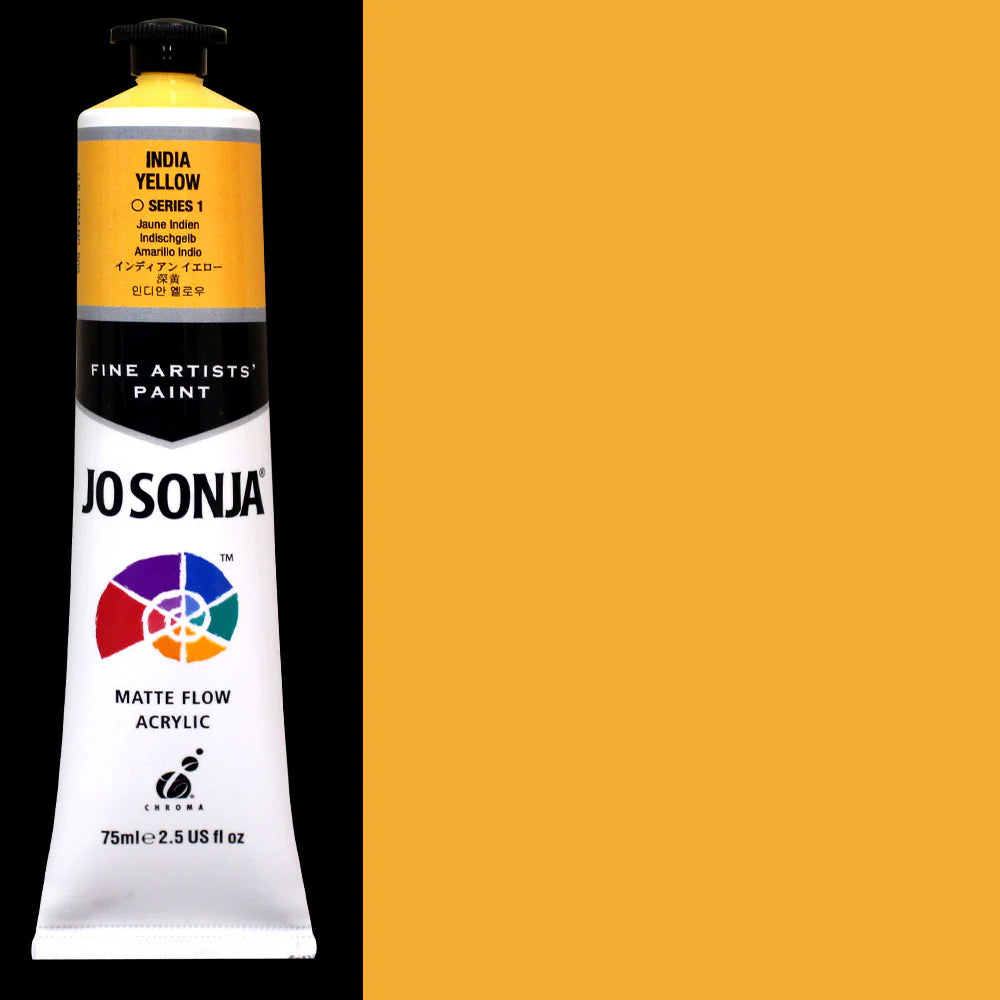 Jo Sonja India Yellow acrylic paint series 1