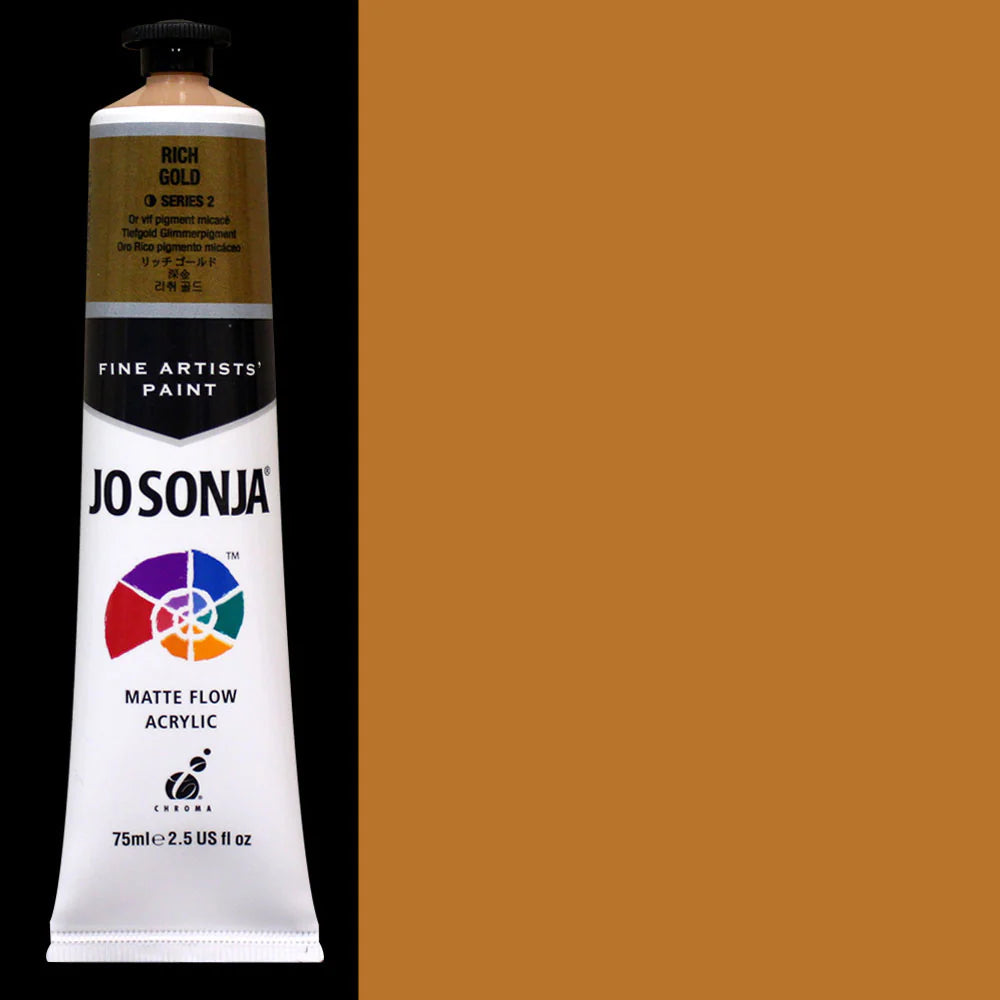 Jo Sonja Acrylic Paint - Rich Gold - 75ml Series 2