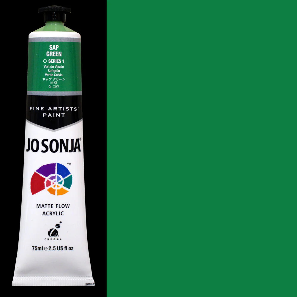 Jo Sonja Acrylic Matte Flow Paint - Sap Green - Series 1 - 75ml