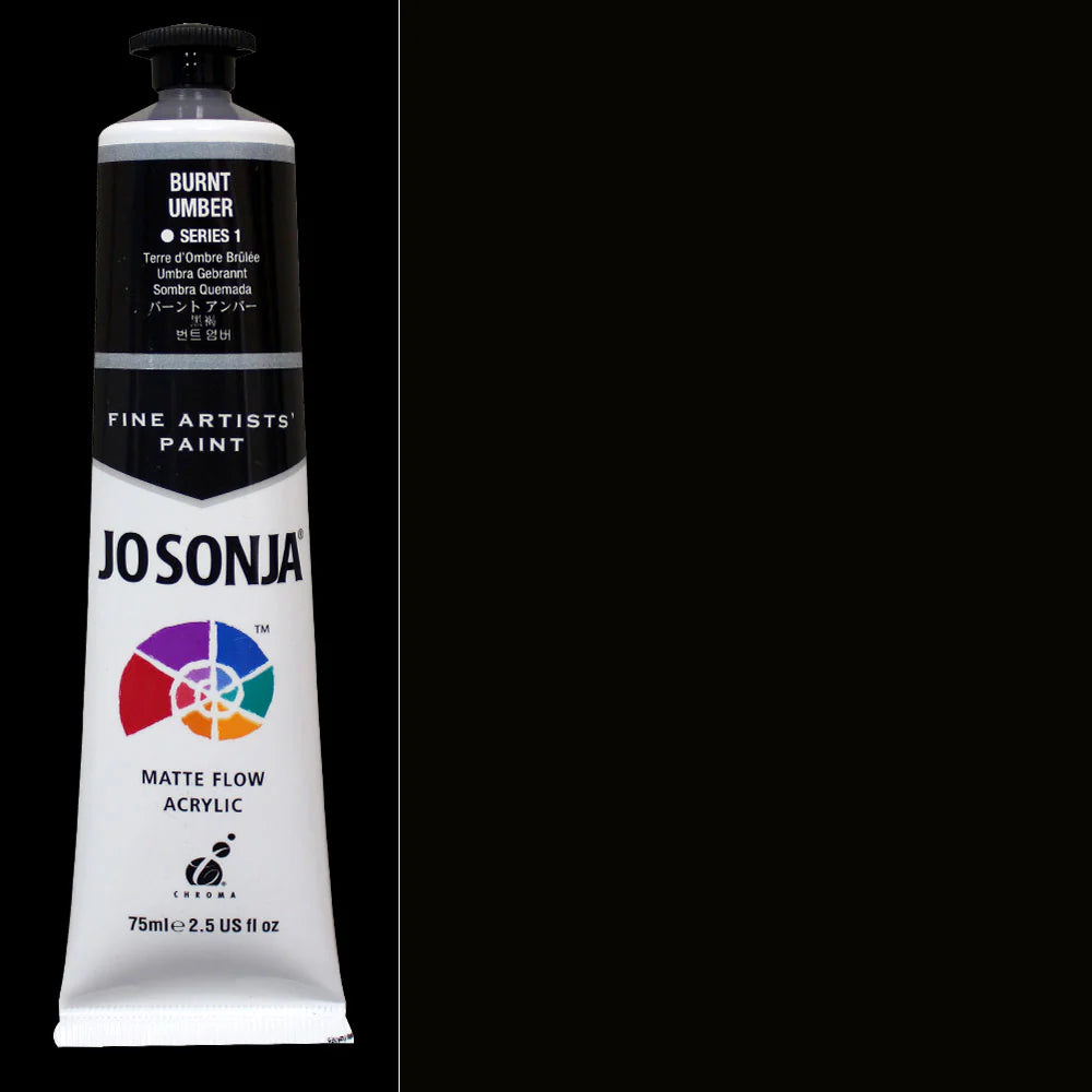 Jo Sonja Acrylic Paint Burnt Umber Series 1