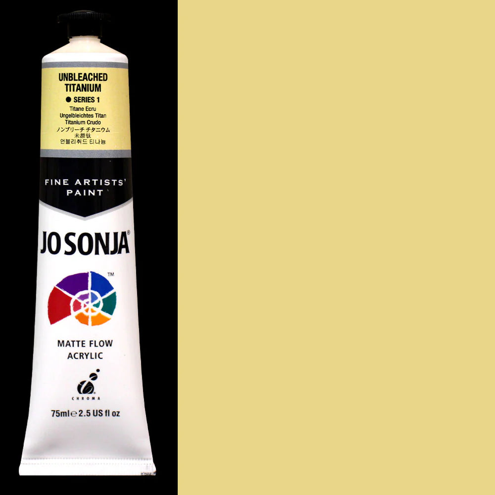 Jo Sonja Matte Flow Acrylic - unbleached titanium - 5ml - Series 1