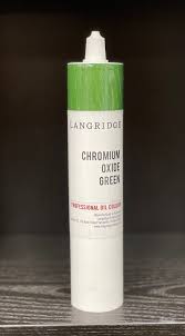 Langridge Chromium oxide green 300ml oil paint - Duthy Street Art Supplies