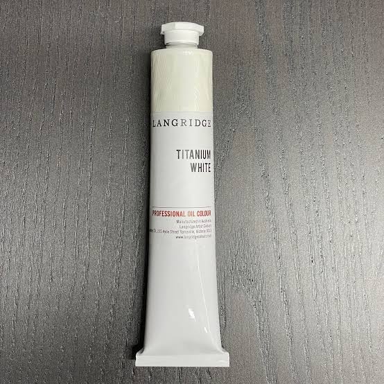 Langridge oil paint - Titanium White 110ml - Duthy Street Art Supplies