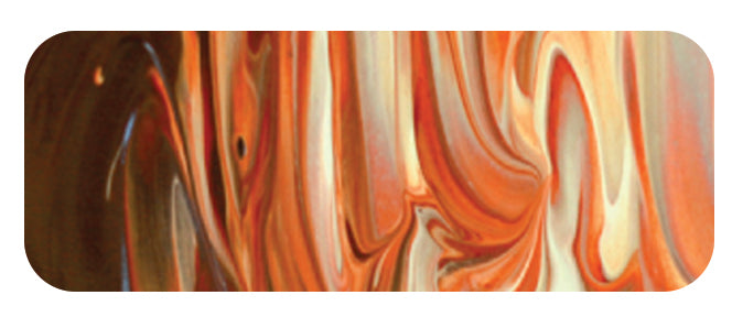 Matisse structure acrylic paint - transparent red oxide colour swatch