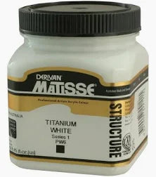 Derivan Matisse Structure Acrylic Paint - Titanium White - 250ml