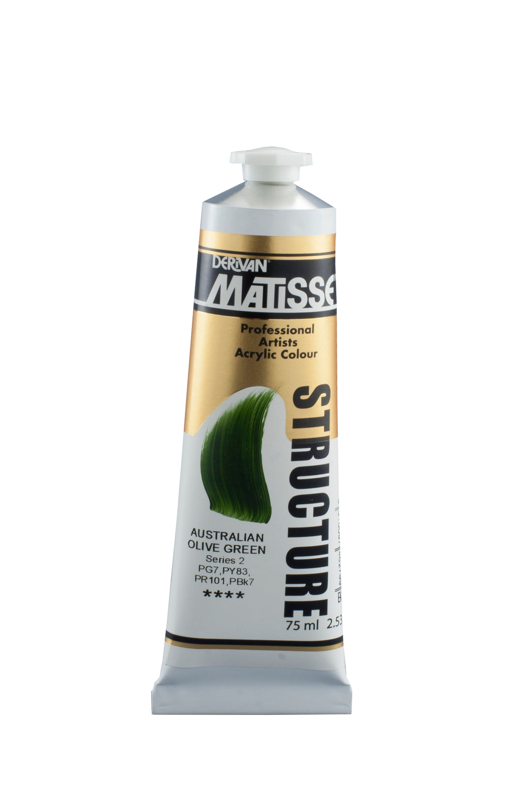 Matisse Australian Olive Green Structure Acrylic Paint - 75ml - Series 2 - Duthy Street Art Supplies