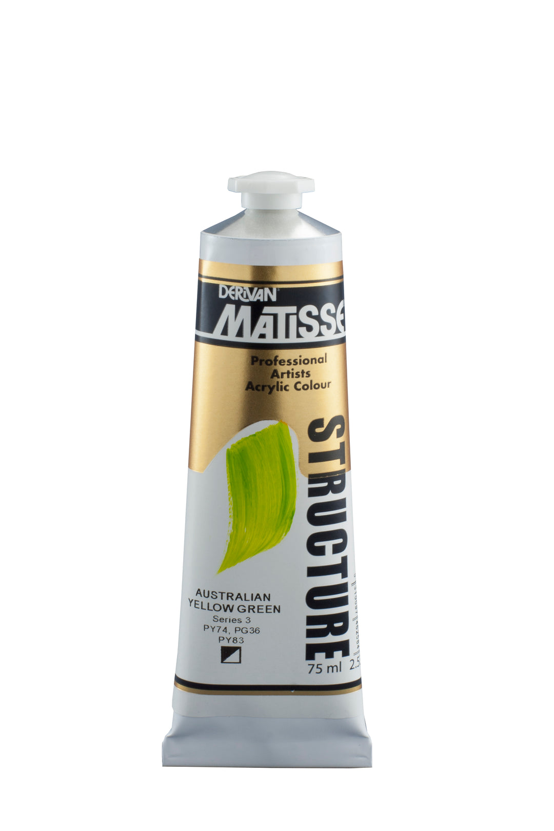 Matisse Structure Acrylic Paint - Australian Yellow Green - 75ml - Series 3